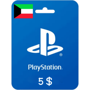 PlayStation Card 5$ (Kuwait Store) - Follow 965 - Follow 965